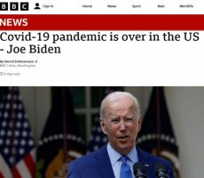 US President Biden says Covid-19 is over