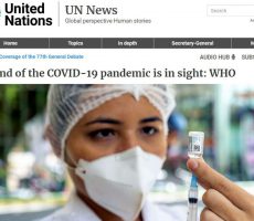 WHO – End of Covid-19 in sight